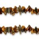 Chips stone beads Tobacco brown